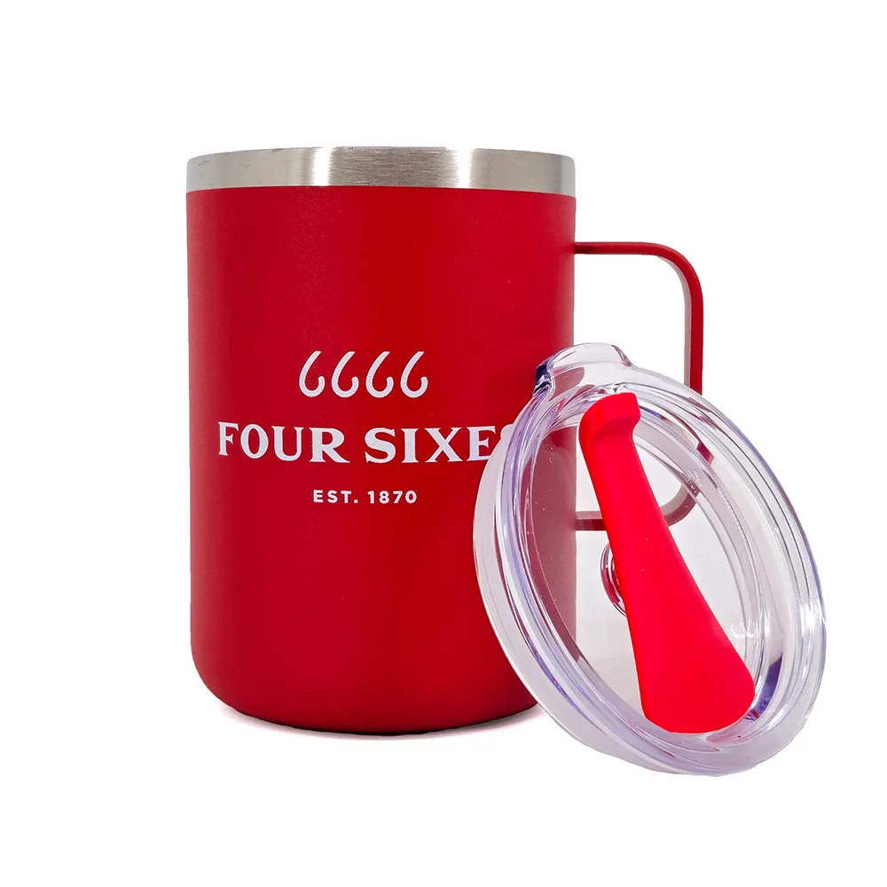 Four Sixes Red Camp Tumbler