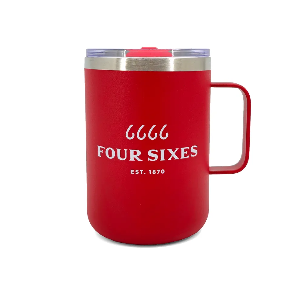 Four Sixes Red Camp Tumbler