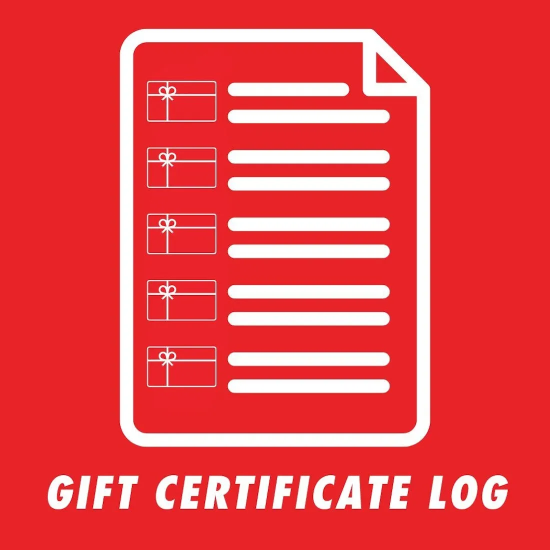 Gift Certificate Log Download