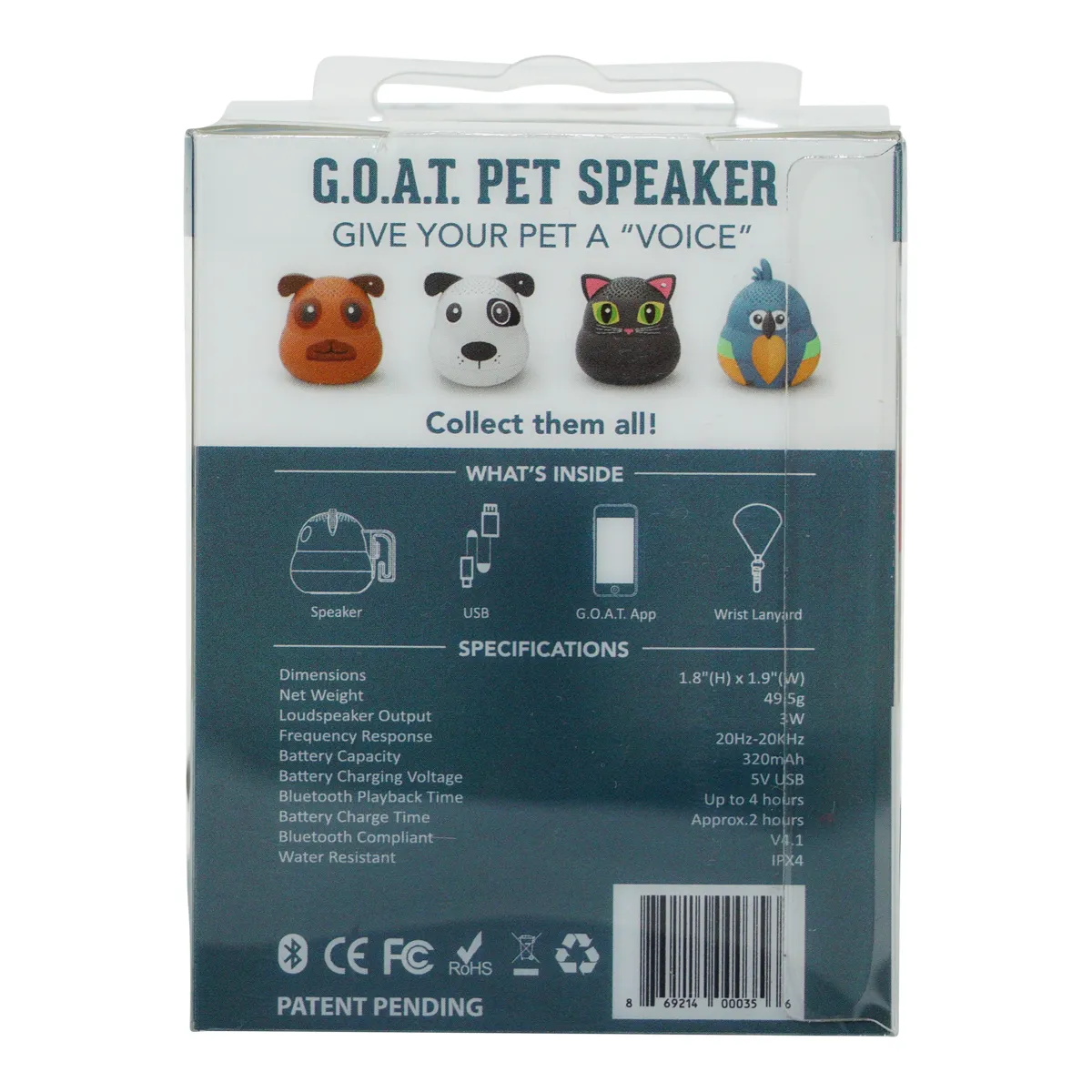 G.O.A.T. Bluetooth Pet Speaker