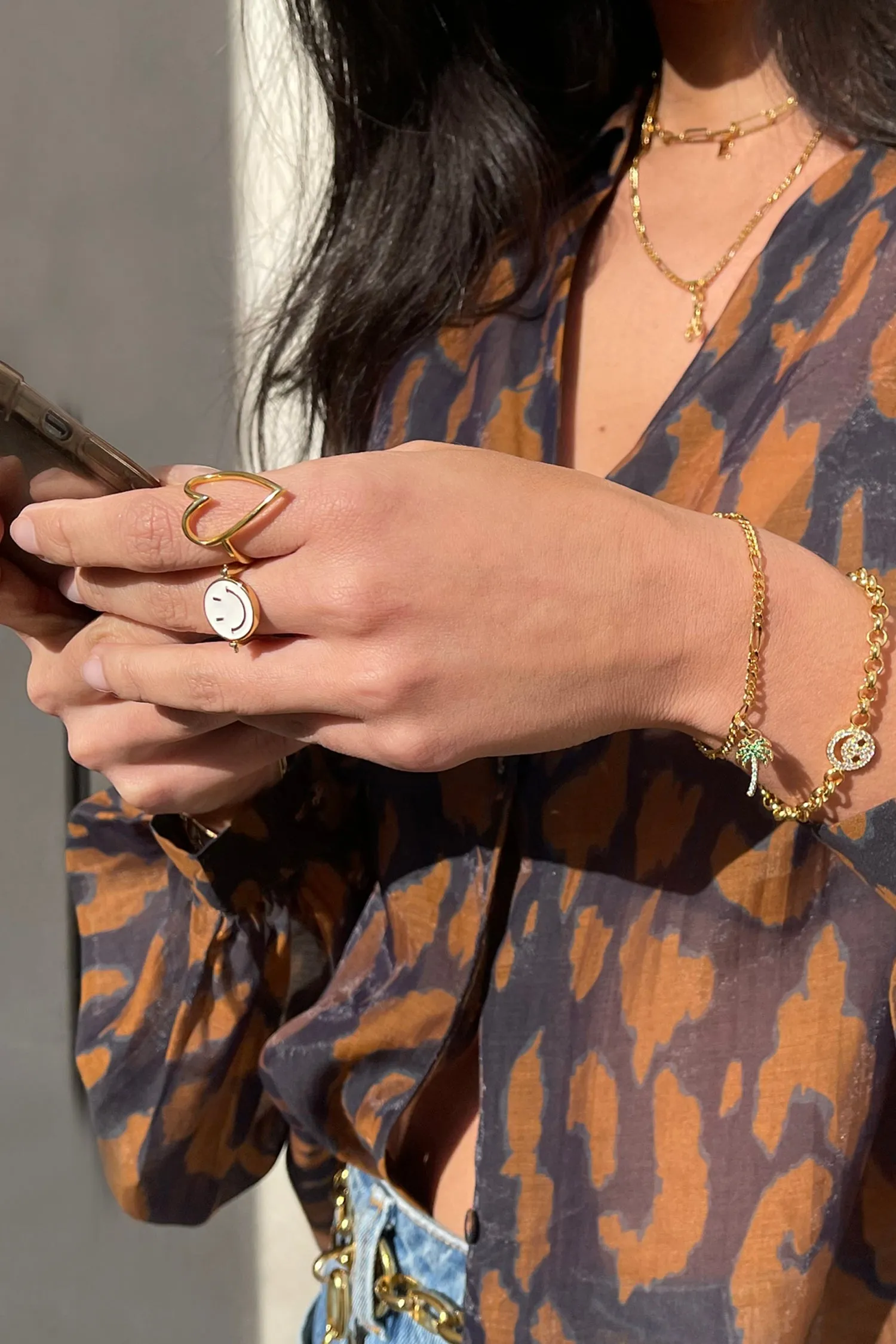 Gold Plated Figaro Chain Bracelet