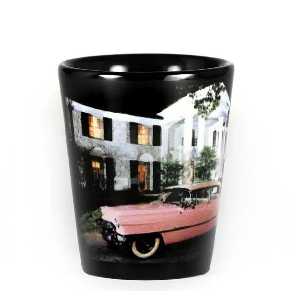 Graceland Pink Classic Car Shot Glass