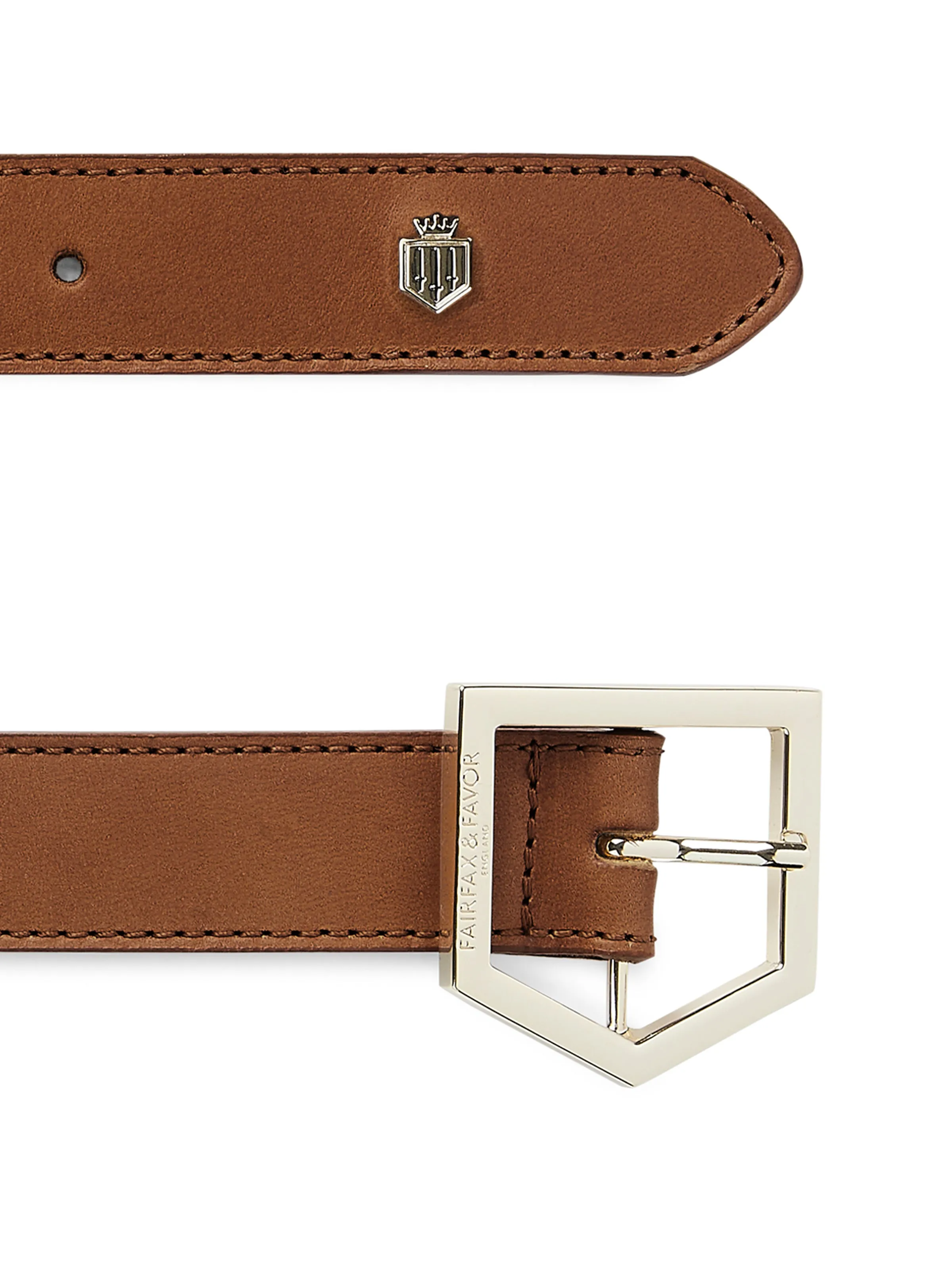 Hampton Belt - Tan & Plum