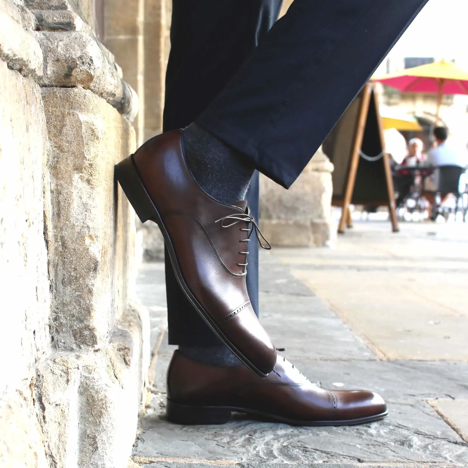 Harrow Cap Toe Oxford Brown