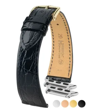 HIRSCH GENUINE CROCO Shiny Watchband  018 08