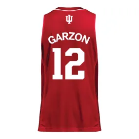 Indiana Hoosiers Adidas Crimson Women's Basketball Student Athlete Jersey #12 Yarden Garzon