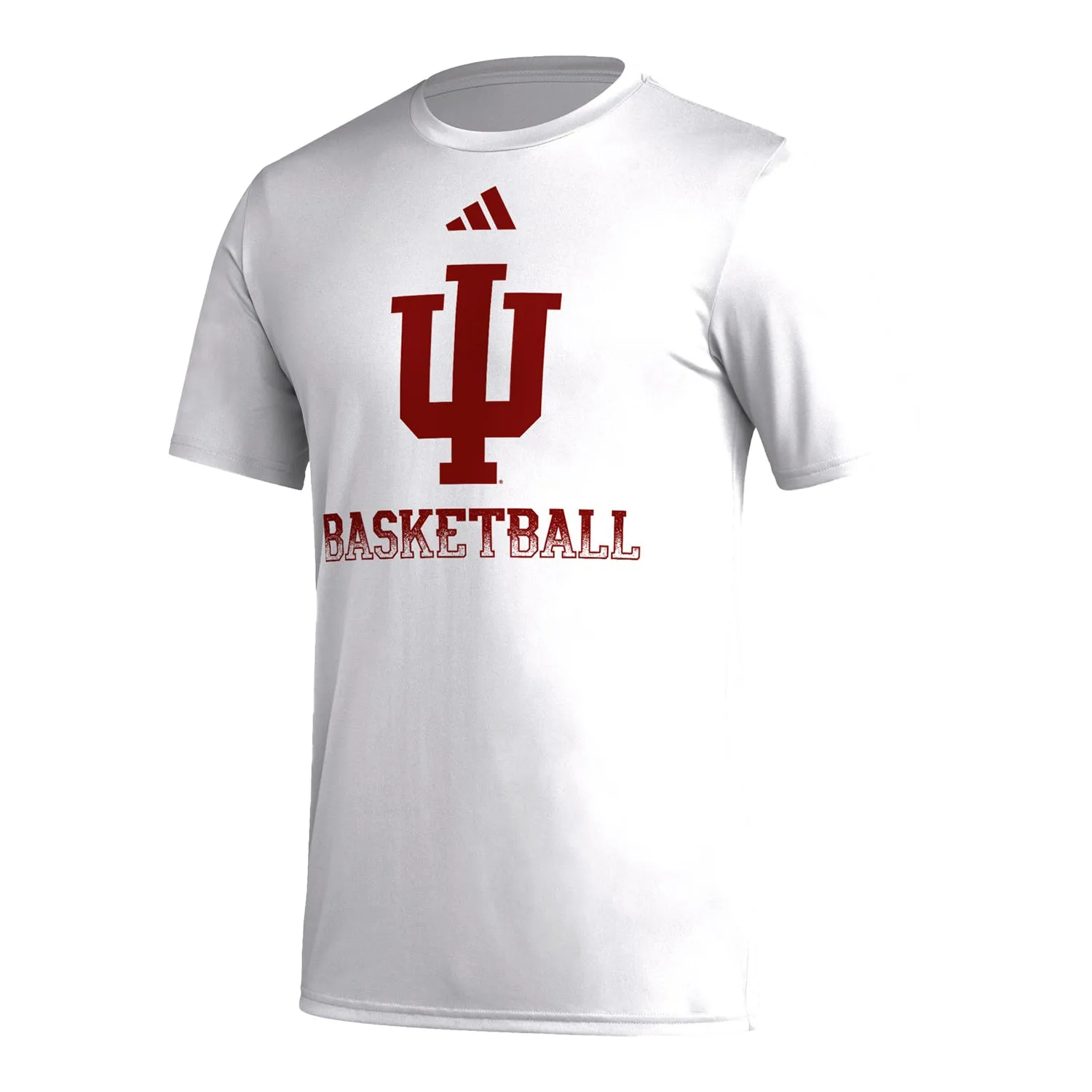 Indiana Hoosiers Adidas Locker Fade Basketball White T-Shirt