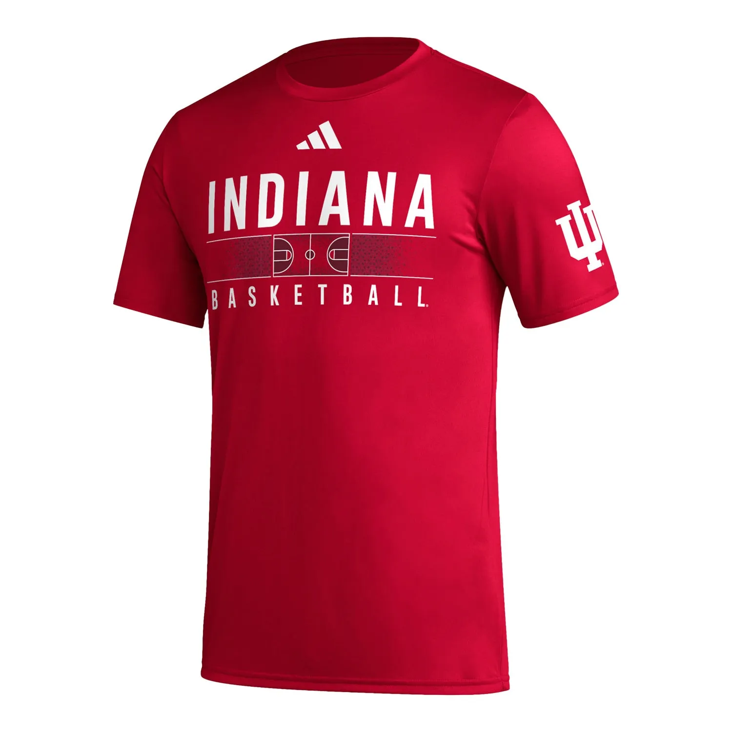 Indiana Hoosiers Adidas Locker Pre-Game Basketball Crimson T-Shirt