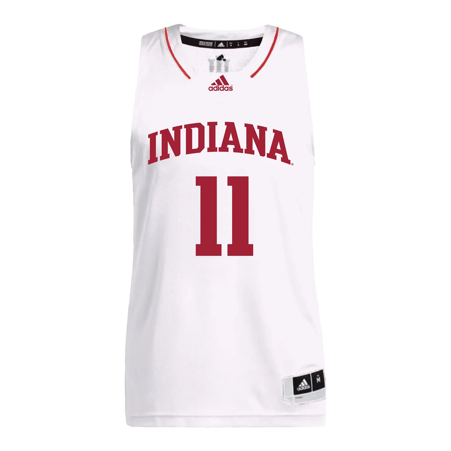 Indiana Hoosiers Adidas Men's Basketball White Student Athlete Jersey #11 Oumar Ballo