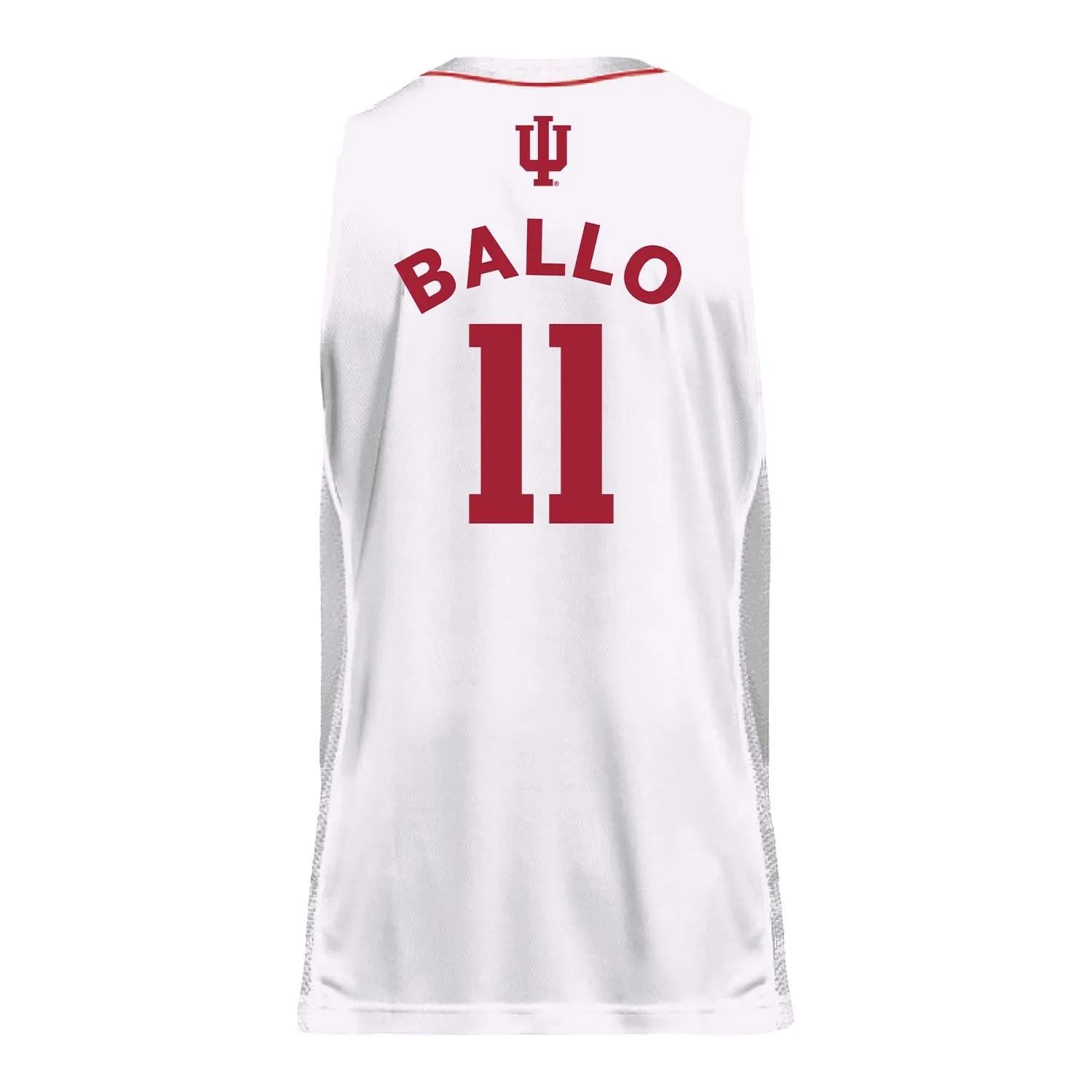 Indiana Hoosiers Adidas Men's Basketball White Student Athlete Jersey #11 Oumar Ballo