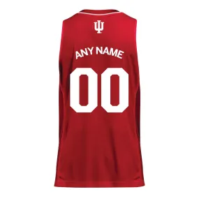 Indiana Hoosiers Adidas Personalized Crimson Basketball Jersey