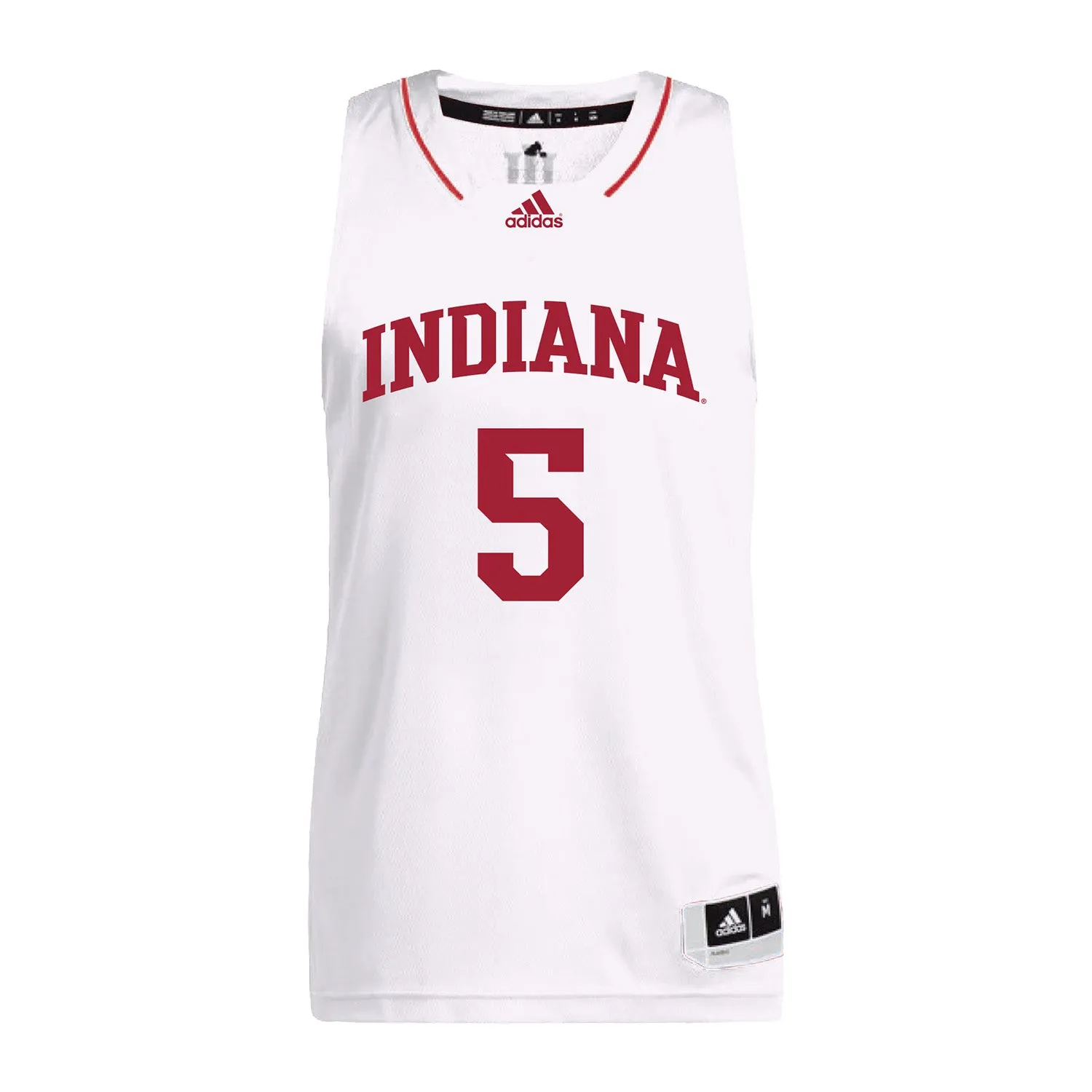 Indiana Hoosiers Adidas White Women's Basketball Student Athlete Jersey #5 Lenee Beaumont