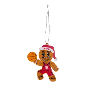 Indiana Hoosiers Basketball Gingerbread Man Ornament