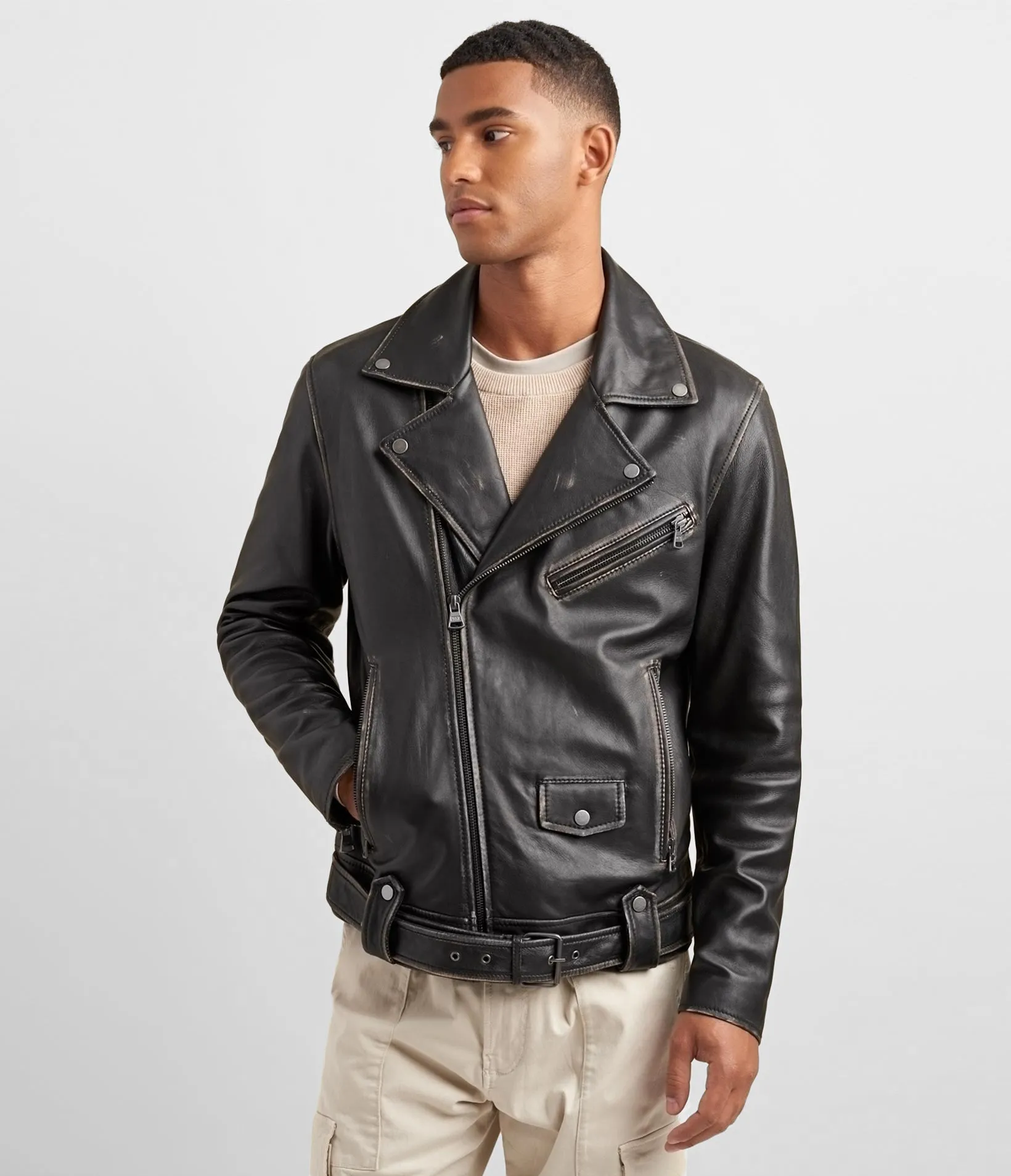 Leather Moto Jacket