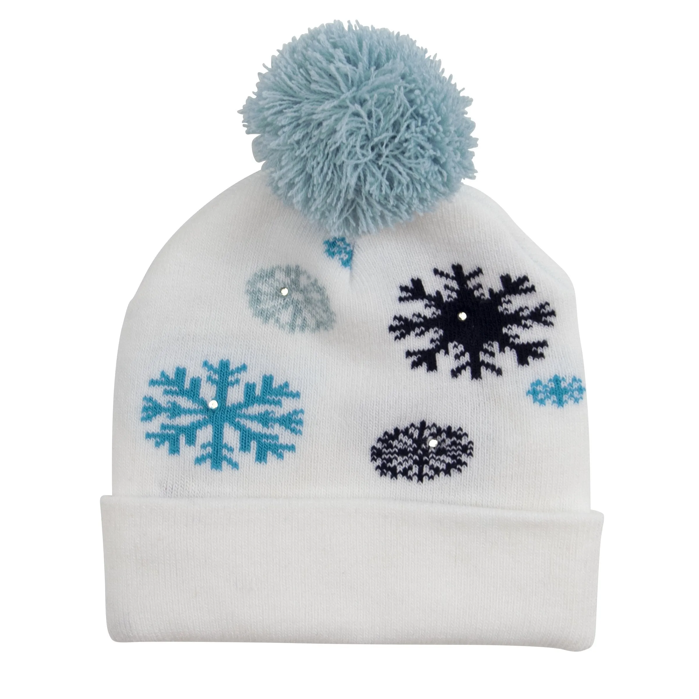 Light up Beanie with SnowFlakes