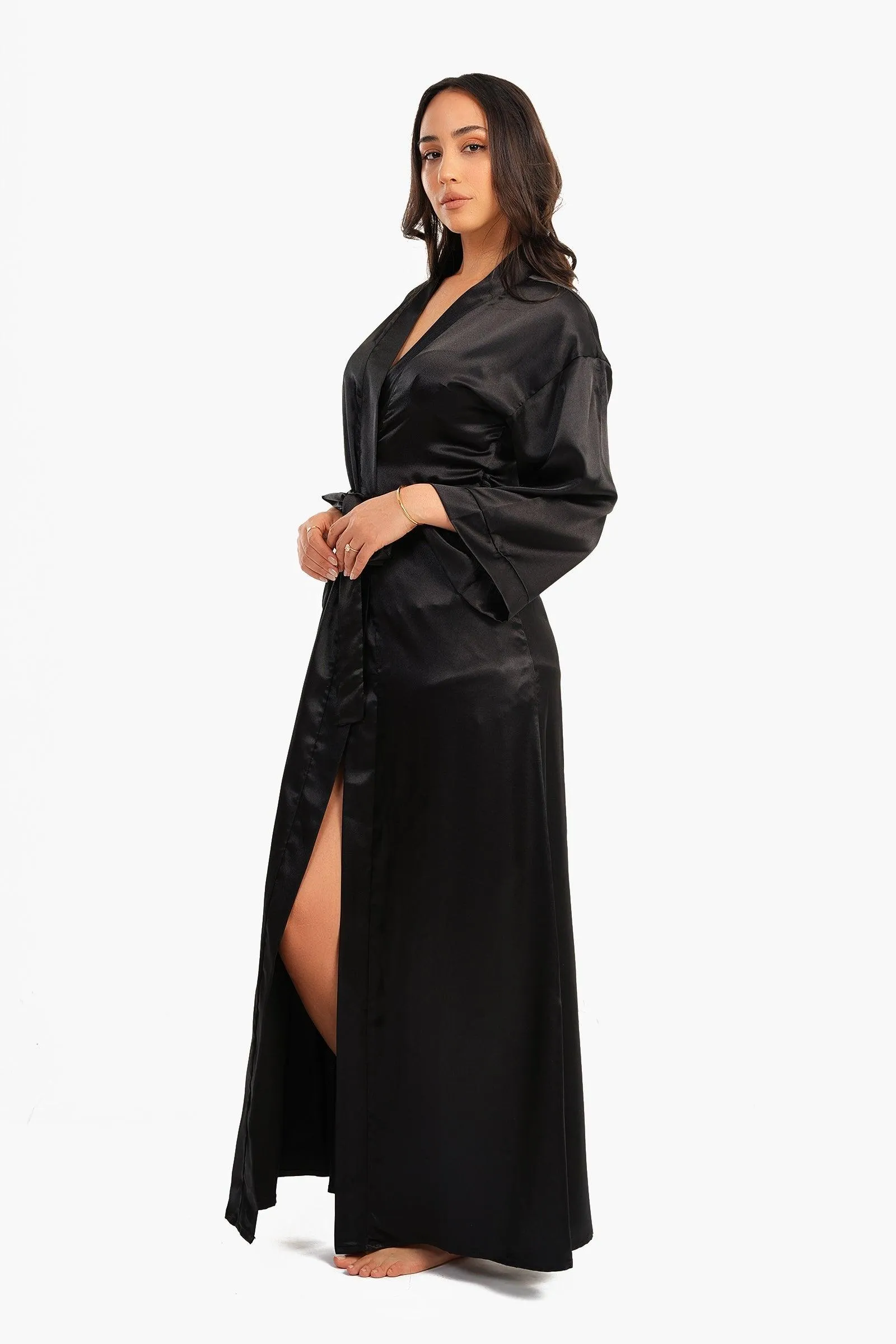 Long Satin Robe