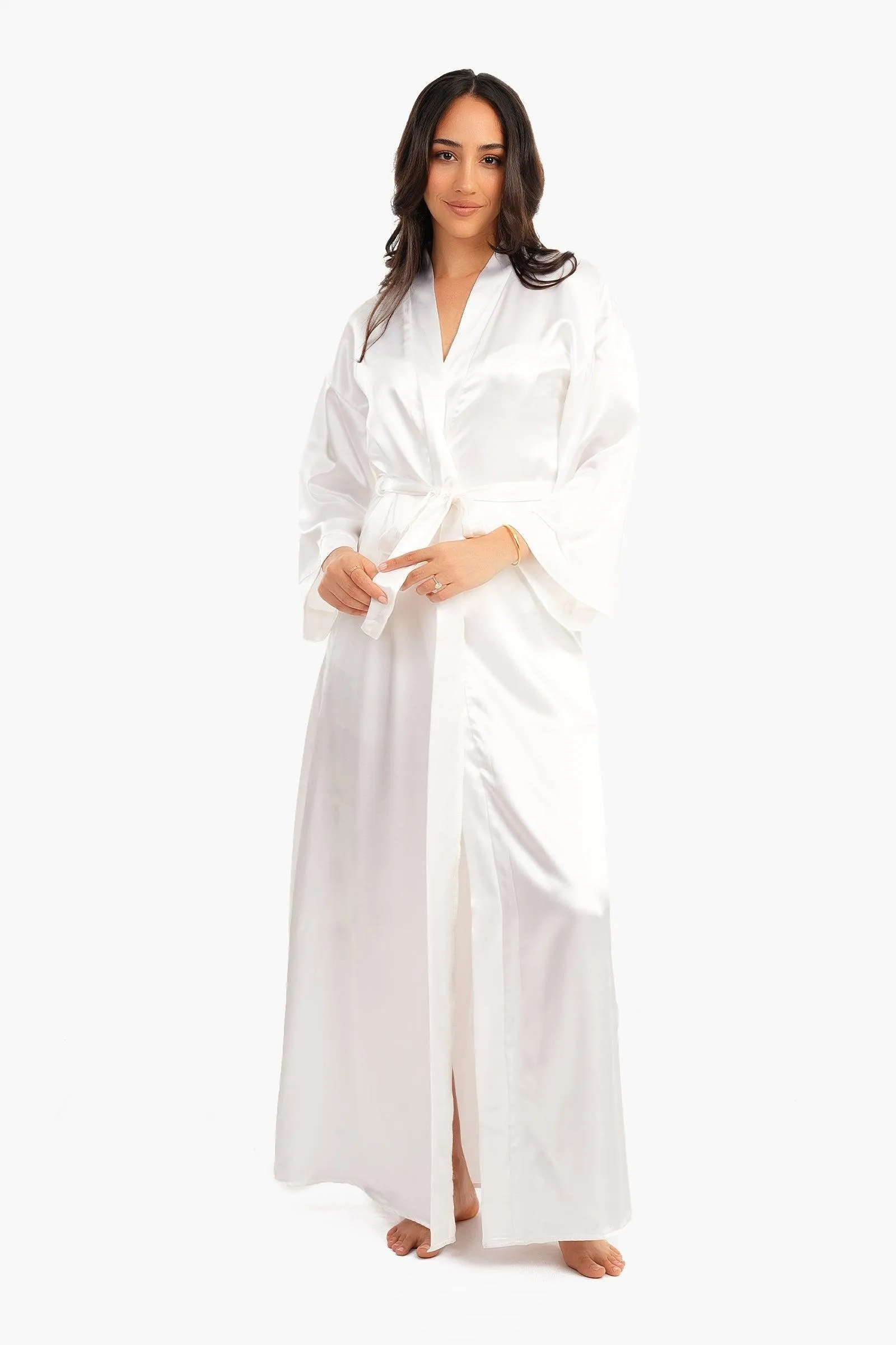 Long Satin Robe