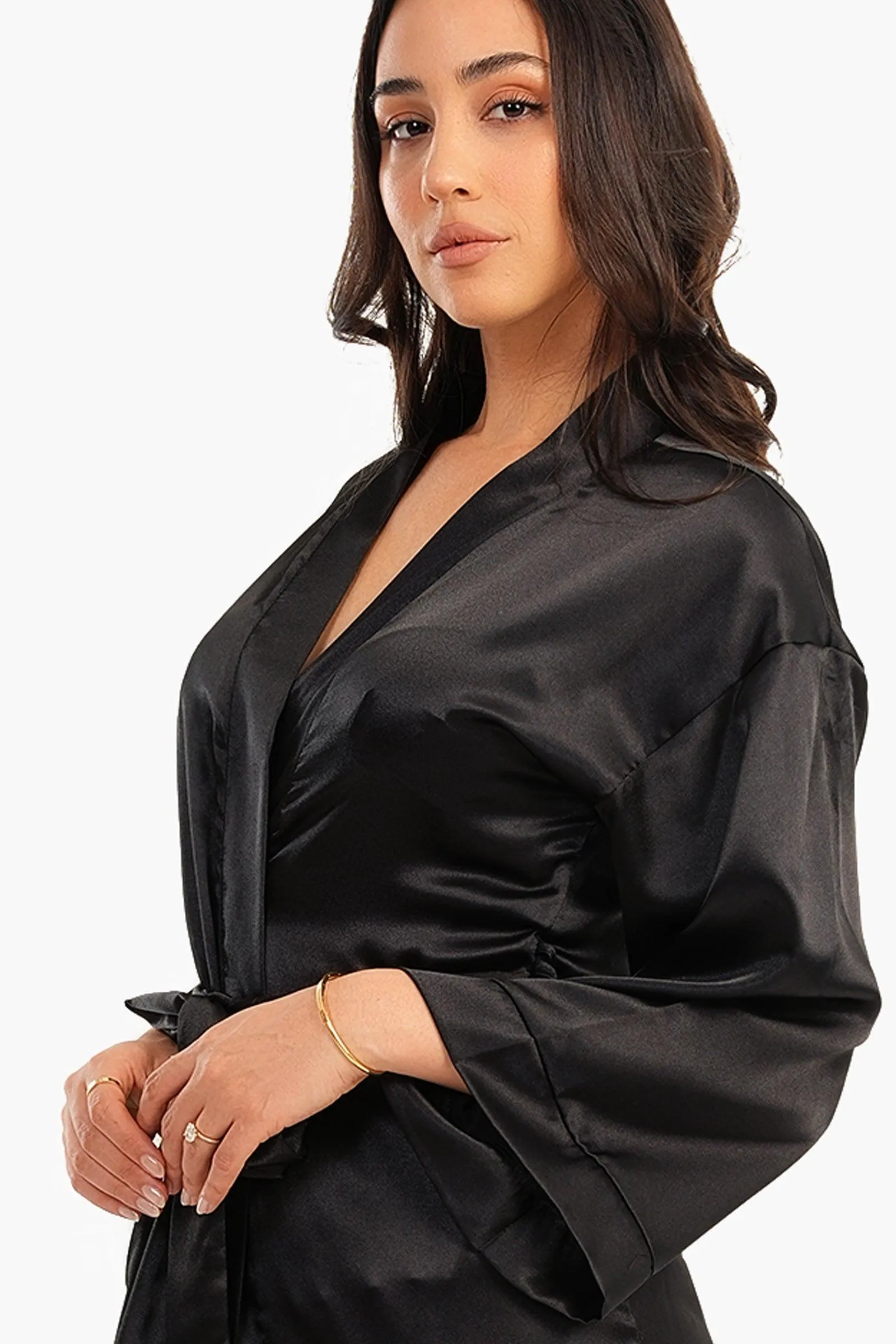 Long Satin Robe