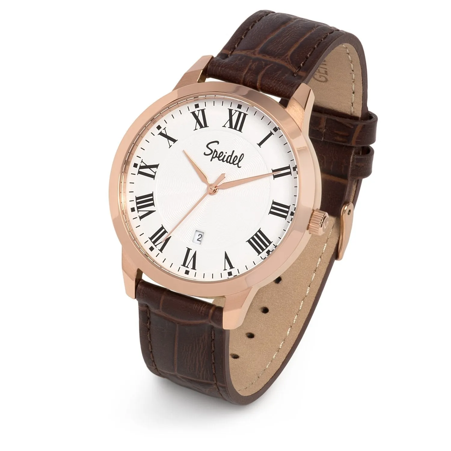 Men's Leather Roman Numeral Watch Collection