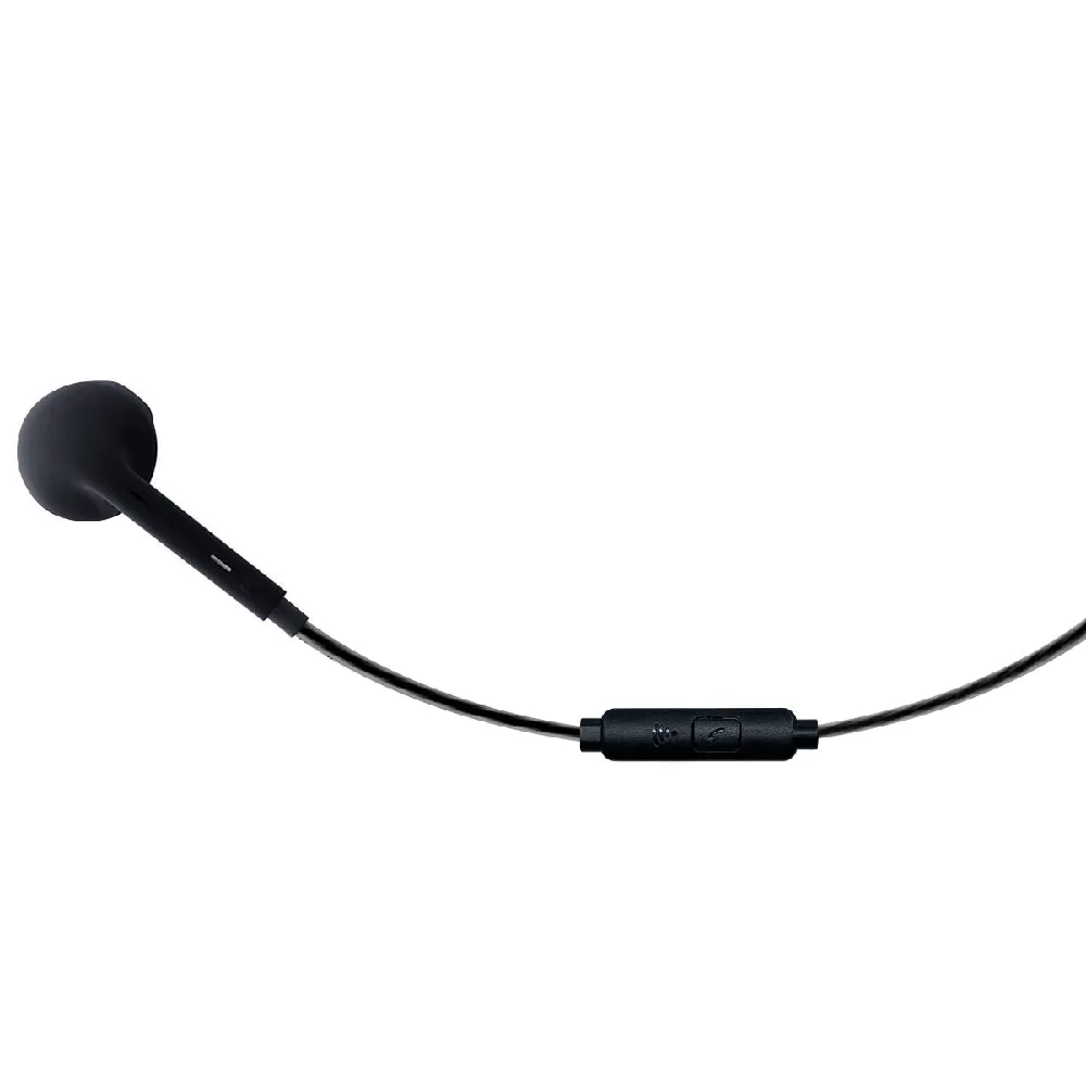 MH2 WIRED MONO HEADSET WITH RIGHT ANGLED CONNECTOR BLACK