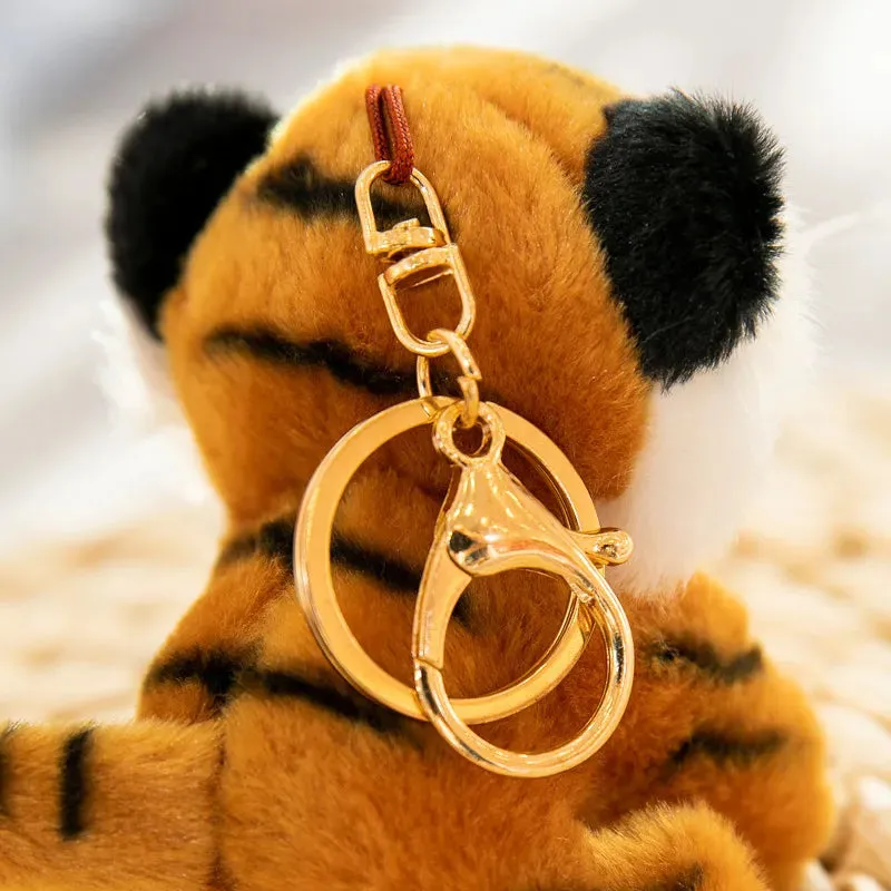 Mini Stuffed Plush Tiger Pendant Toy 11cm