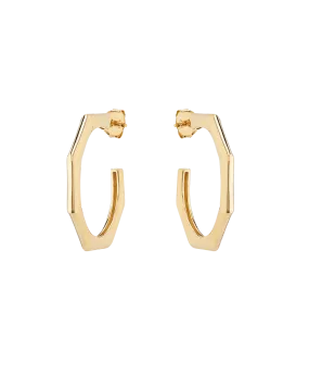 Moa Hoop Earrings 18ct Gold Plate