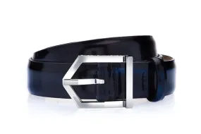 ODILON BRUSHED NAVY BELT