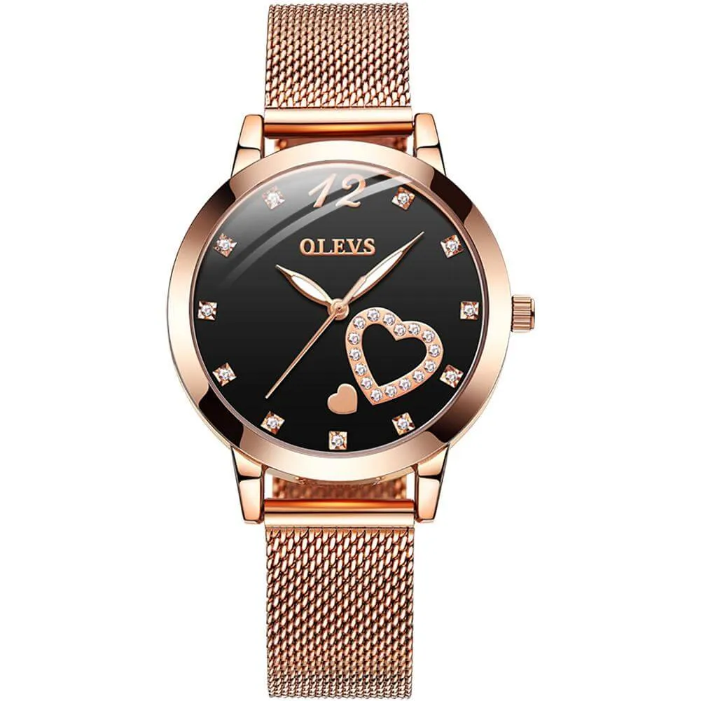 Olevs  Mesh Band Lady's Quartz Wrist Watch