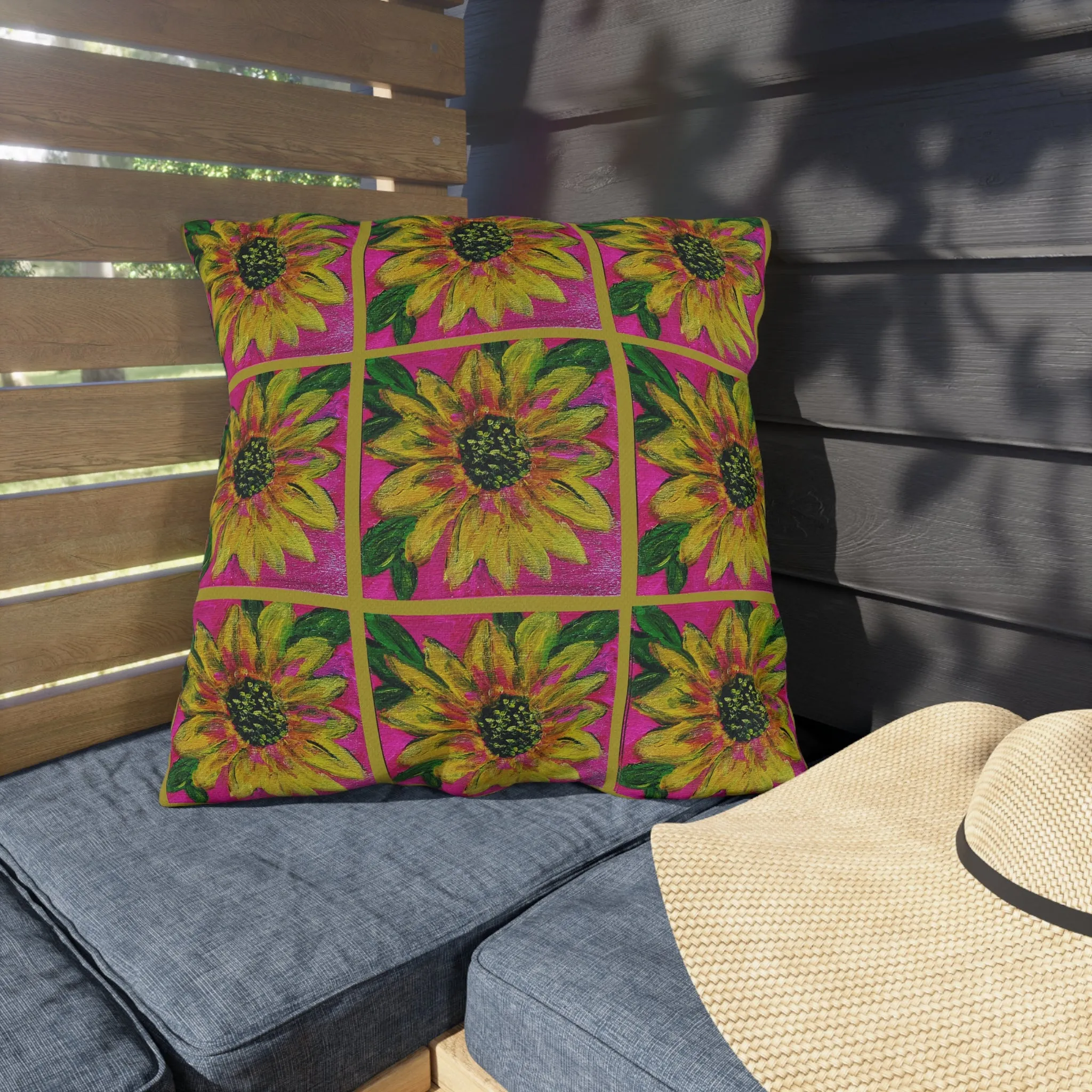 Outdoor Pillows - Sassy Sunflower