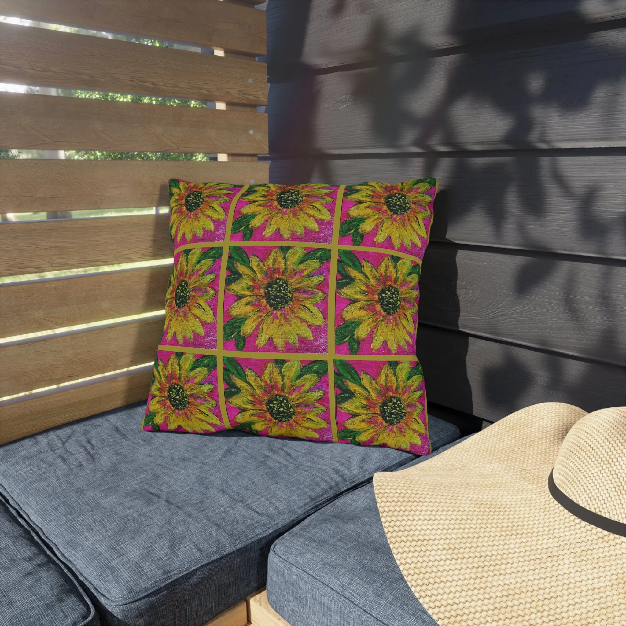 Outdoor Pillows - Sassy Sunflower