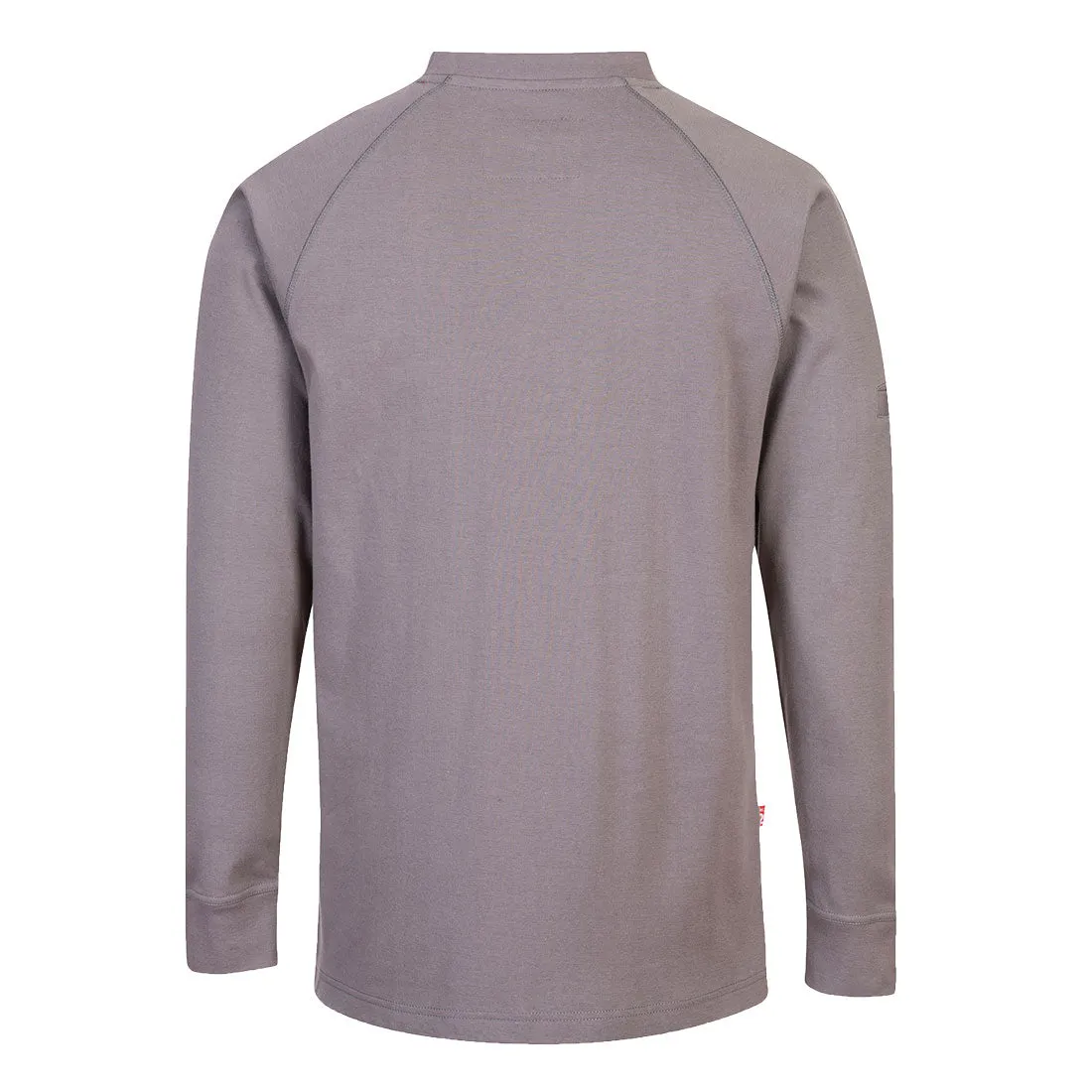 Portwest Bizflame Gray Flame Resistant Antistatic Crew Neck Long Sleeve Shirt