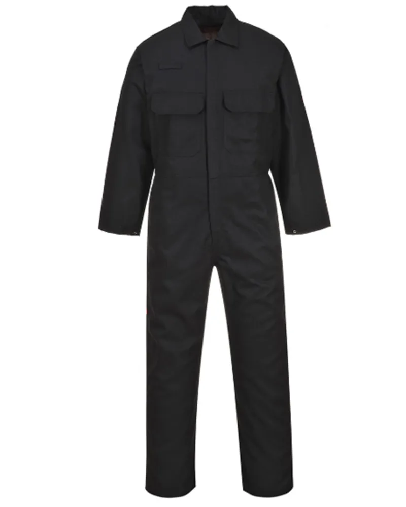 Portwest Black Bizweld Flame Resistant Coveralls