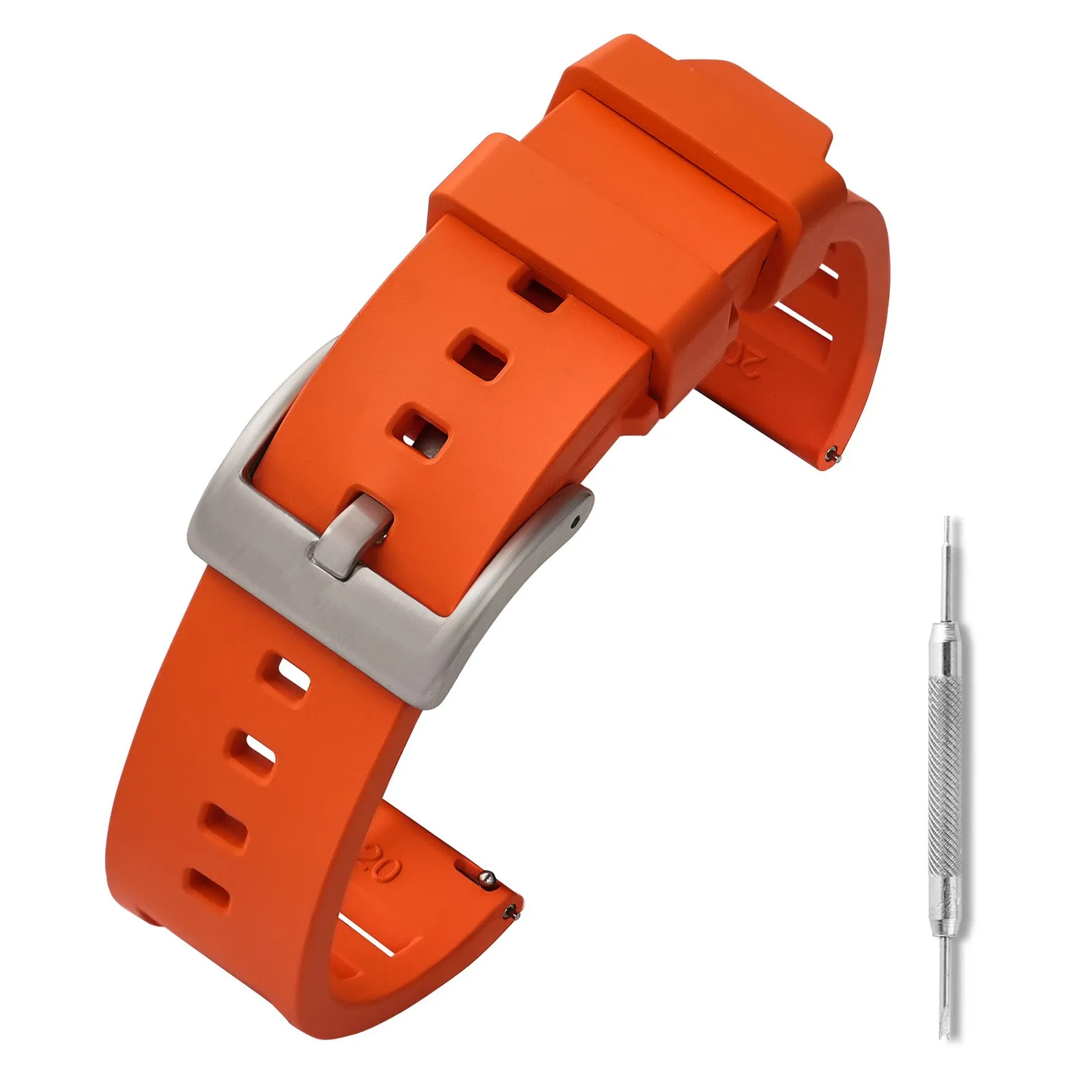 Premium-Grade FKM Fluoro Rubber Watch Strap