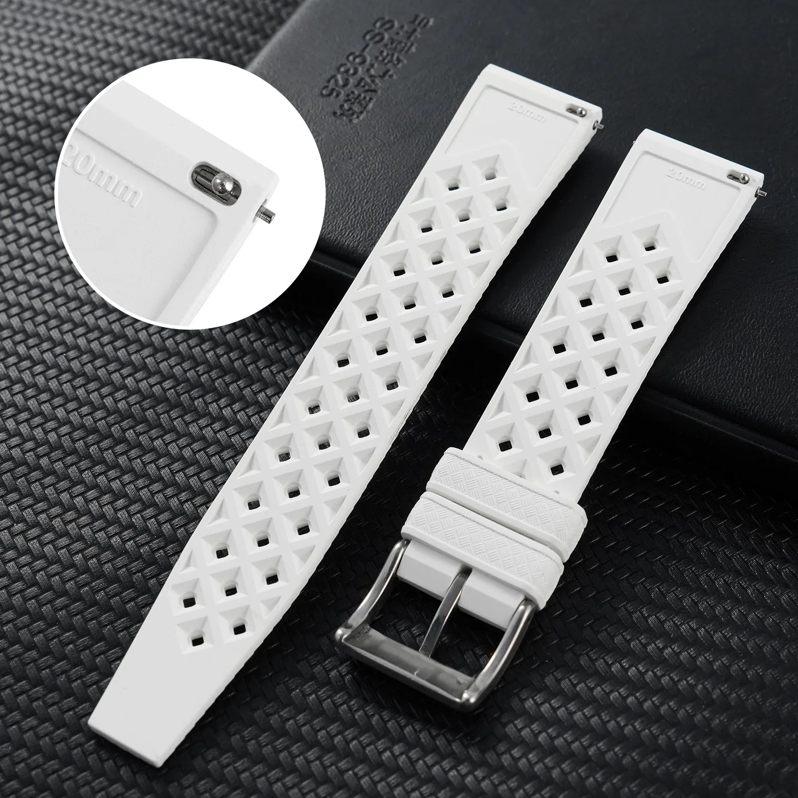 Premium-Grade Tropical FKM Rubber Watch Strap