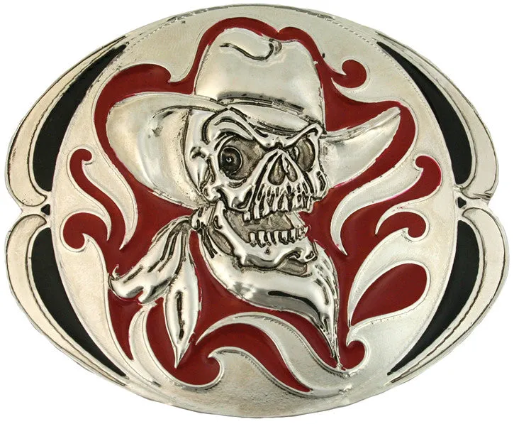 "Cowboy Skeleton" Belt Buckle