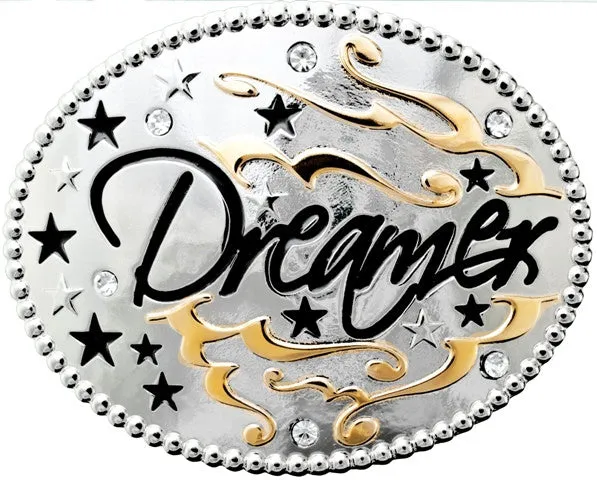 "Dreamer" Western Oval Belt Buckle