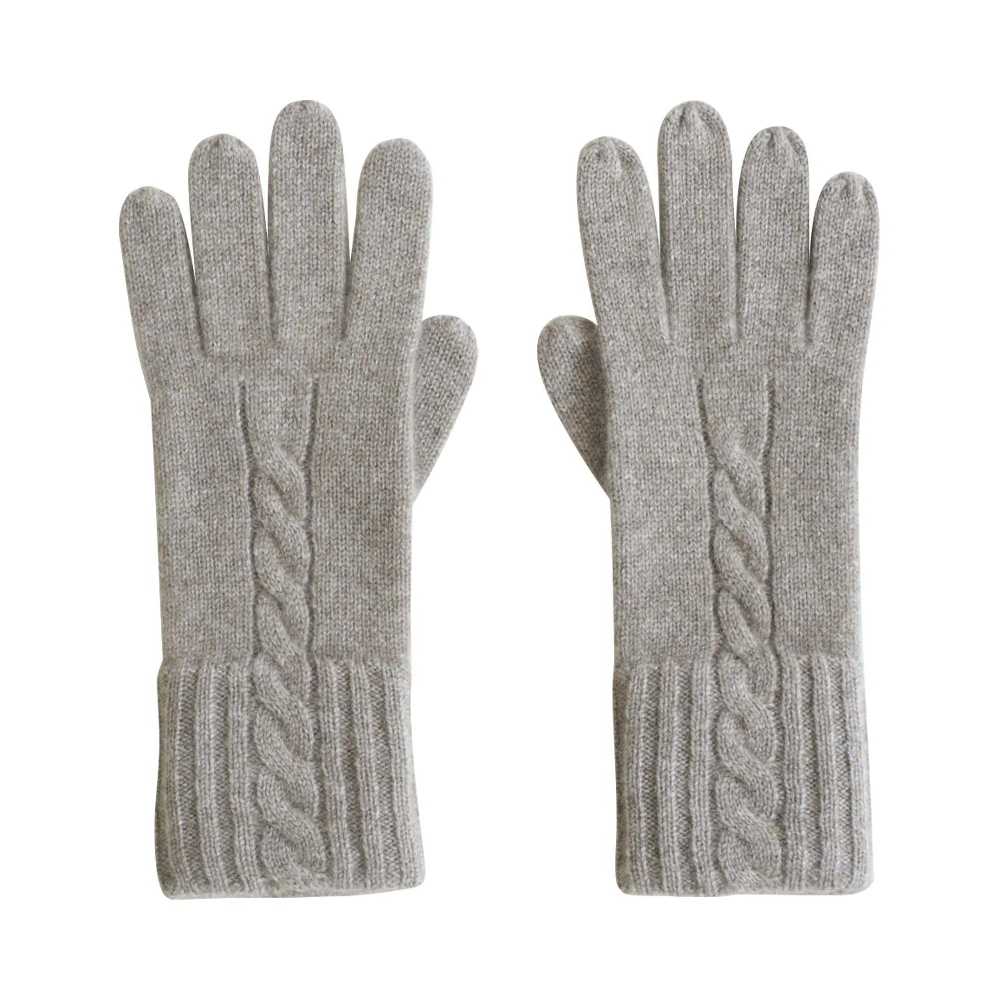 "Warmth Whisper" Cashmere Gloves - Oatmeal