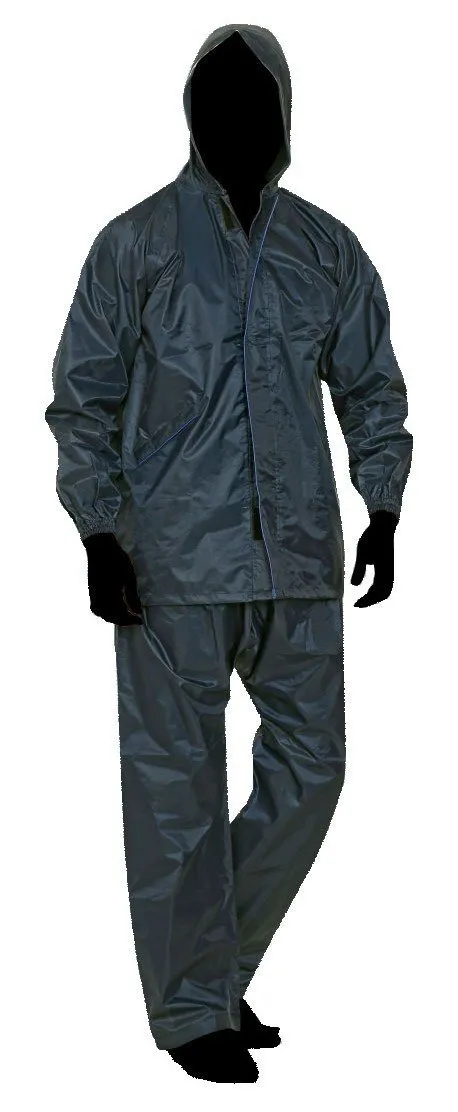 Romano nx 100% Waterproof Premium Quality Double Layer Hooded Rain Cheater Suit Men in a Storage Bag