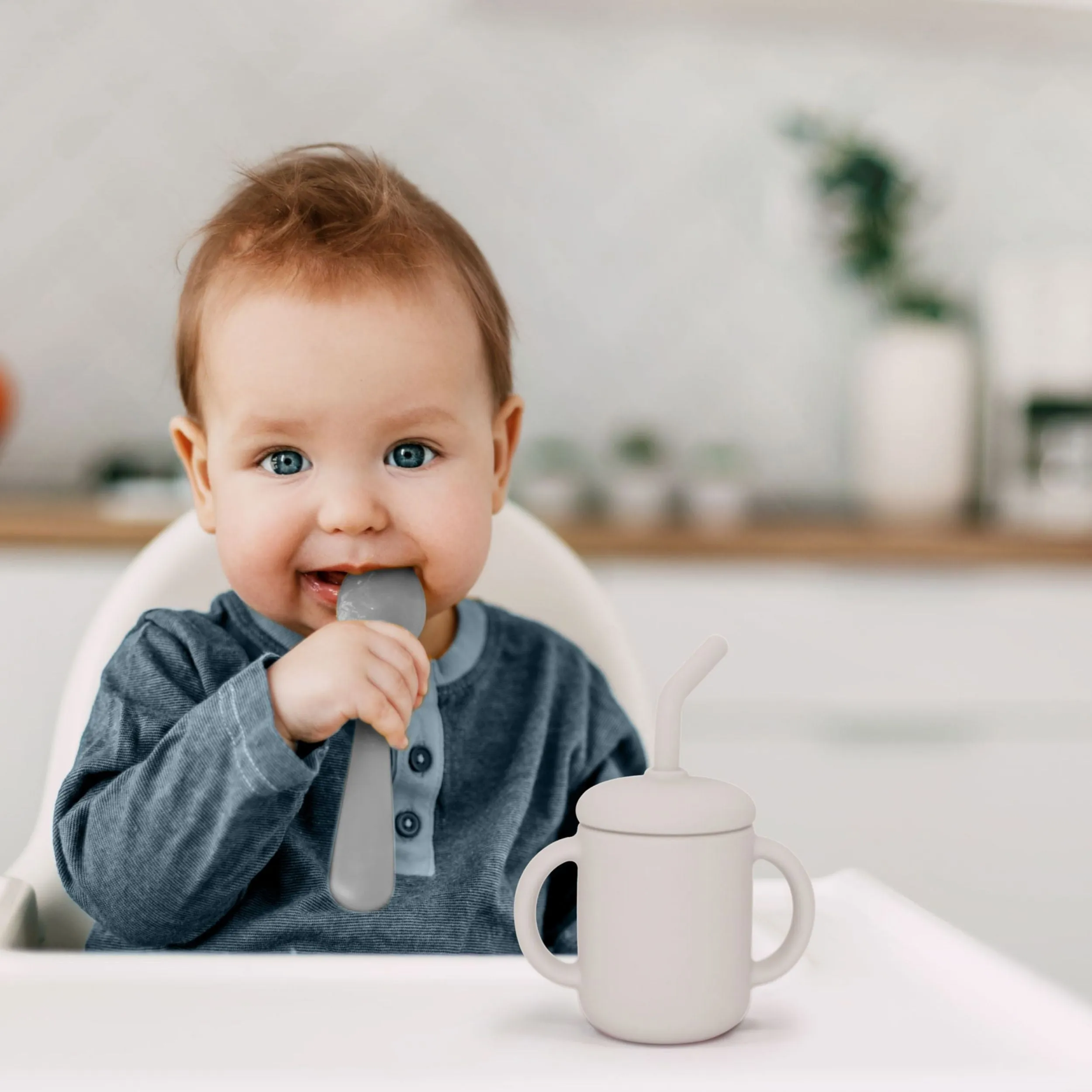 SiliSippy Cup | with Straw