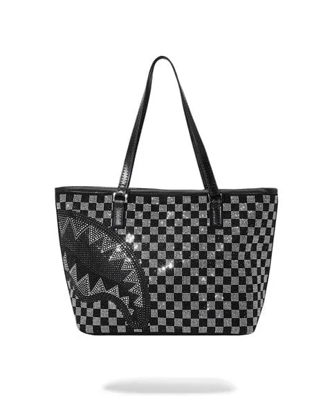 SPRAYGROUND TRINITY CHECKERED TOTE BAG