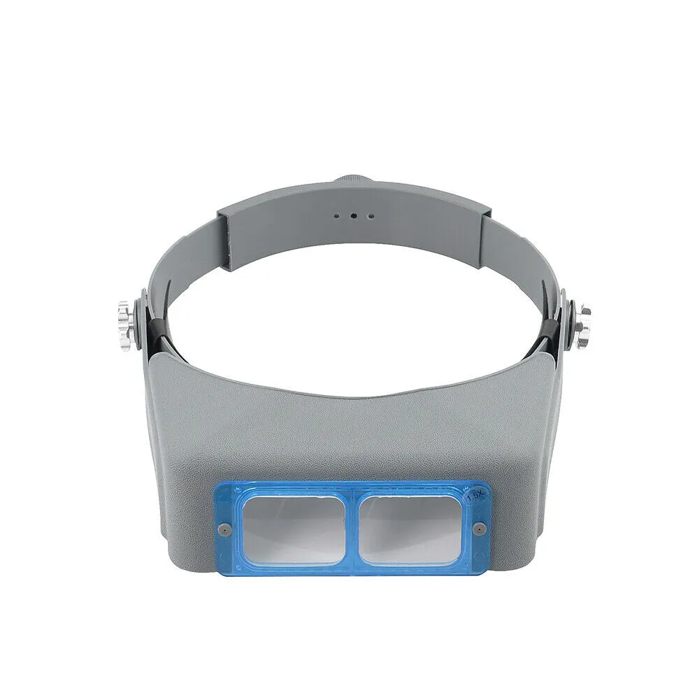 US 1-2 Pack Headband Magnifier Jewelers Magnifying Glasses Optical Headset Visor