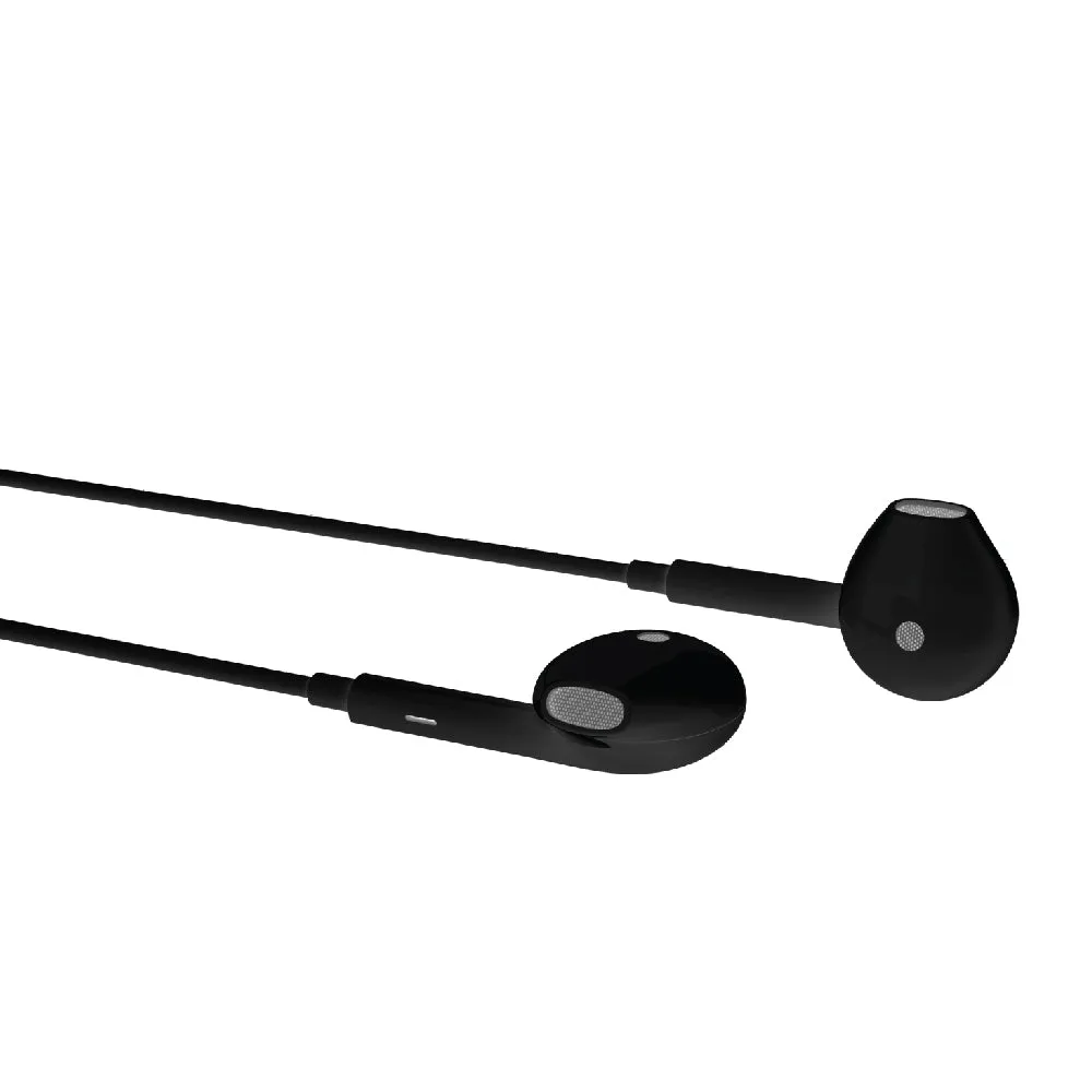 WIRED STEREO HEADSET WITH MFI LIGHTNING CONNECTOR BLACK