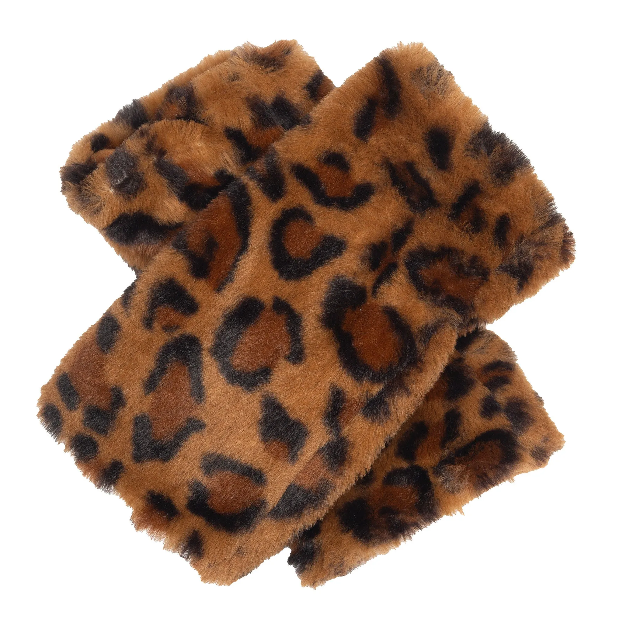 Women’s Fingerless Faux Fur Mittens