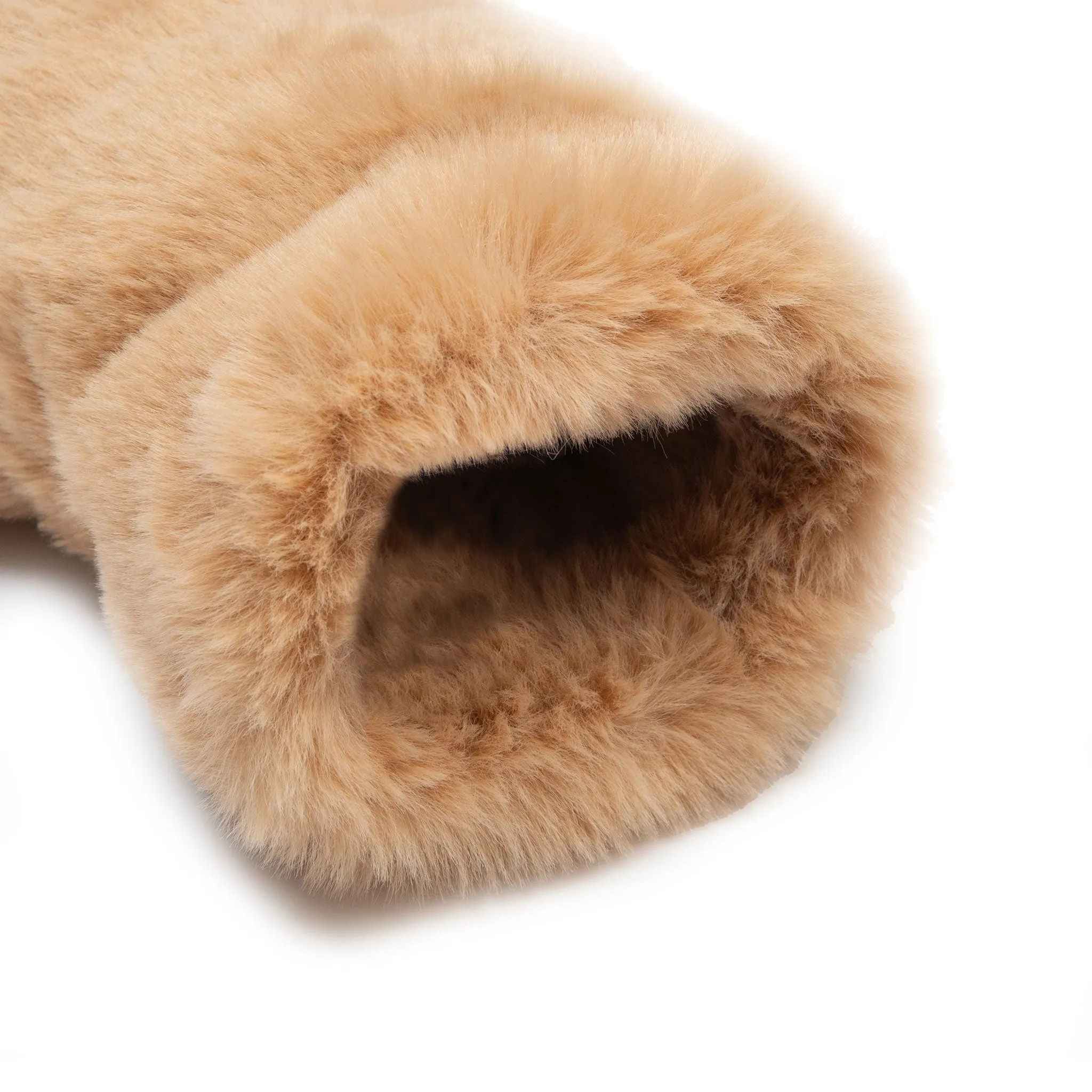 Women’s Fingerless Faux Fur Mittens