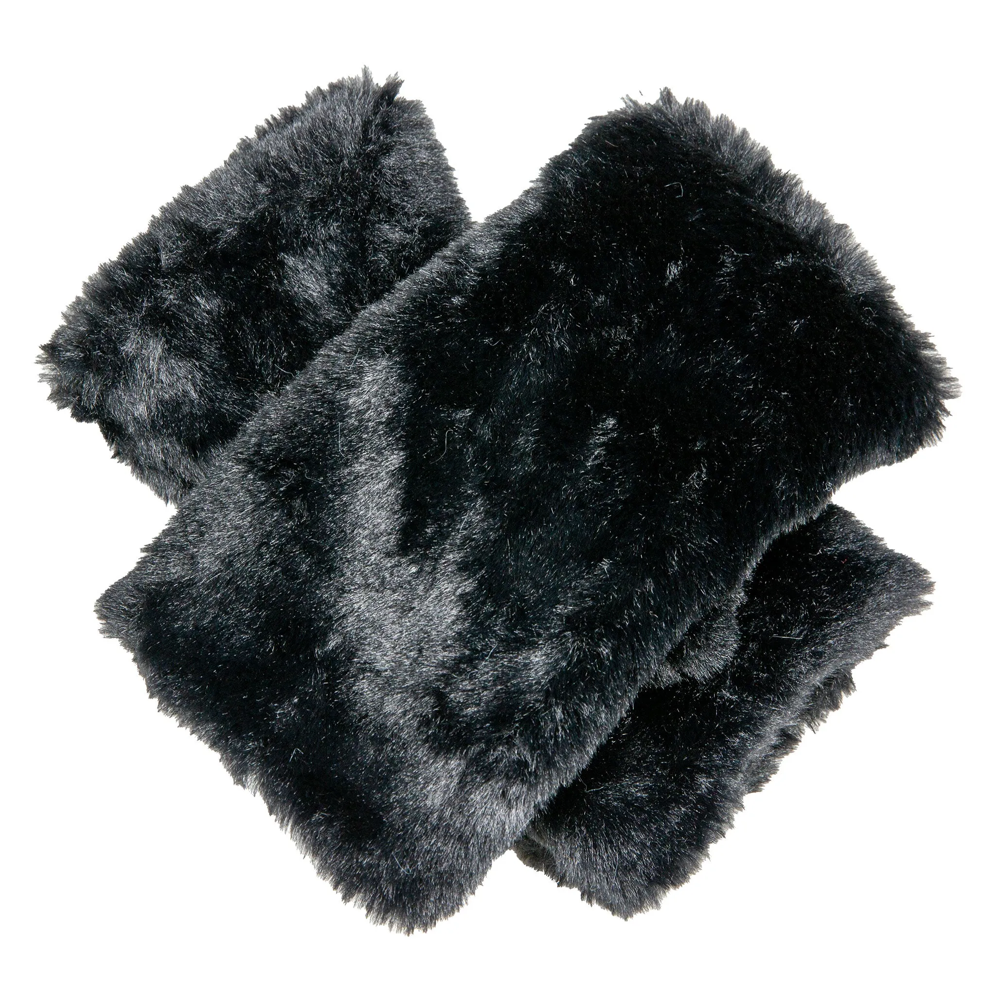 Women’s Fingerless Faux Fur Mittens